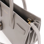 Saint Laurent Paris Sac de Jour Baby Leather 2Way Handbag in Gray 398710