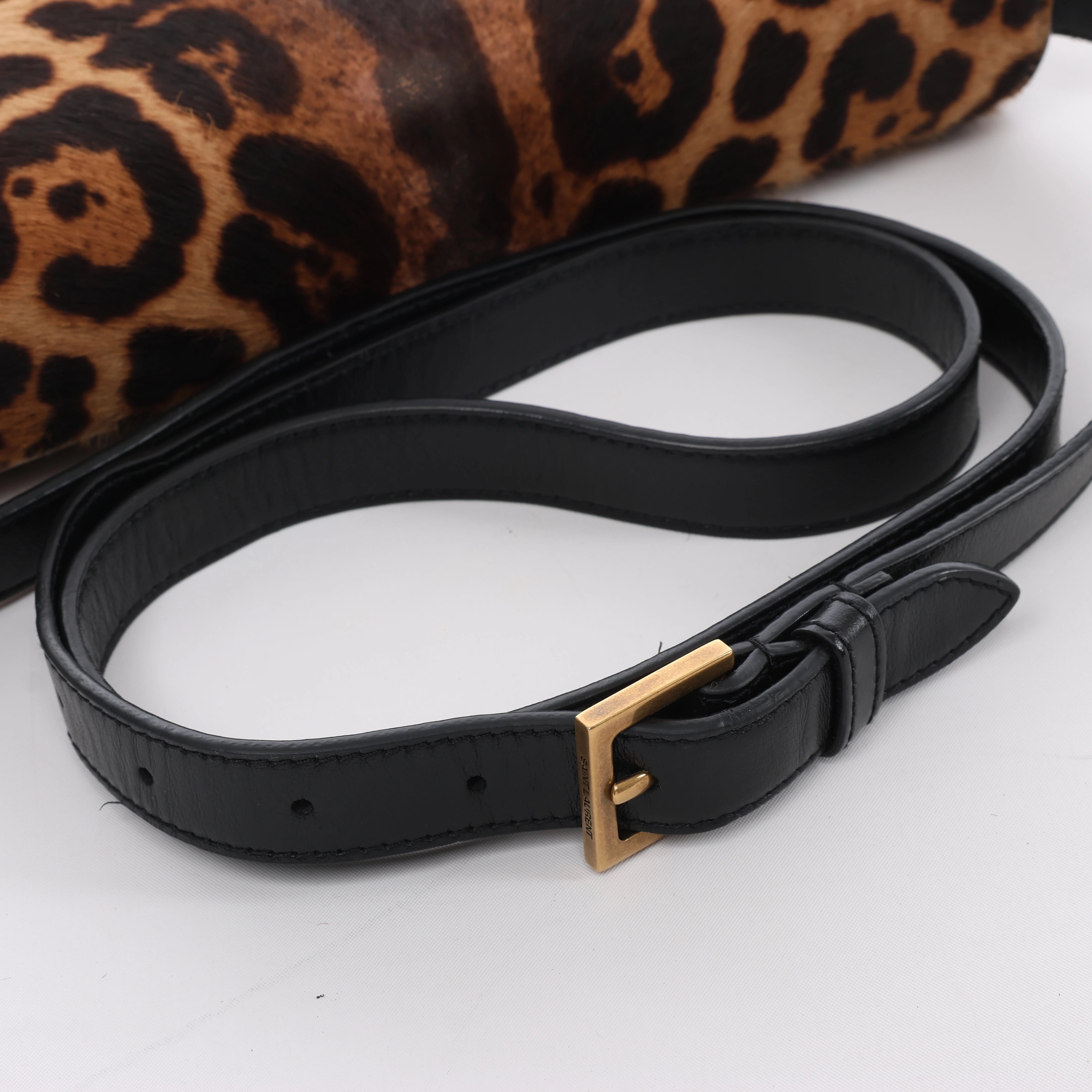 Saint Laurent Paris Bellechasse Harako x Leather Crossbody Bag in Brown 482044