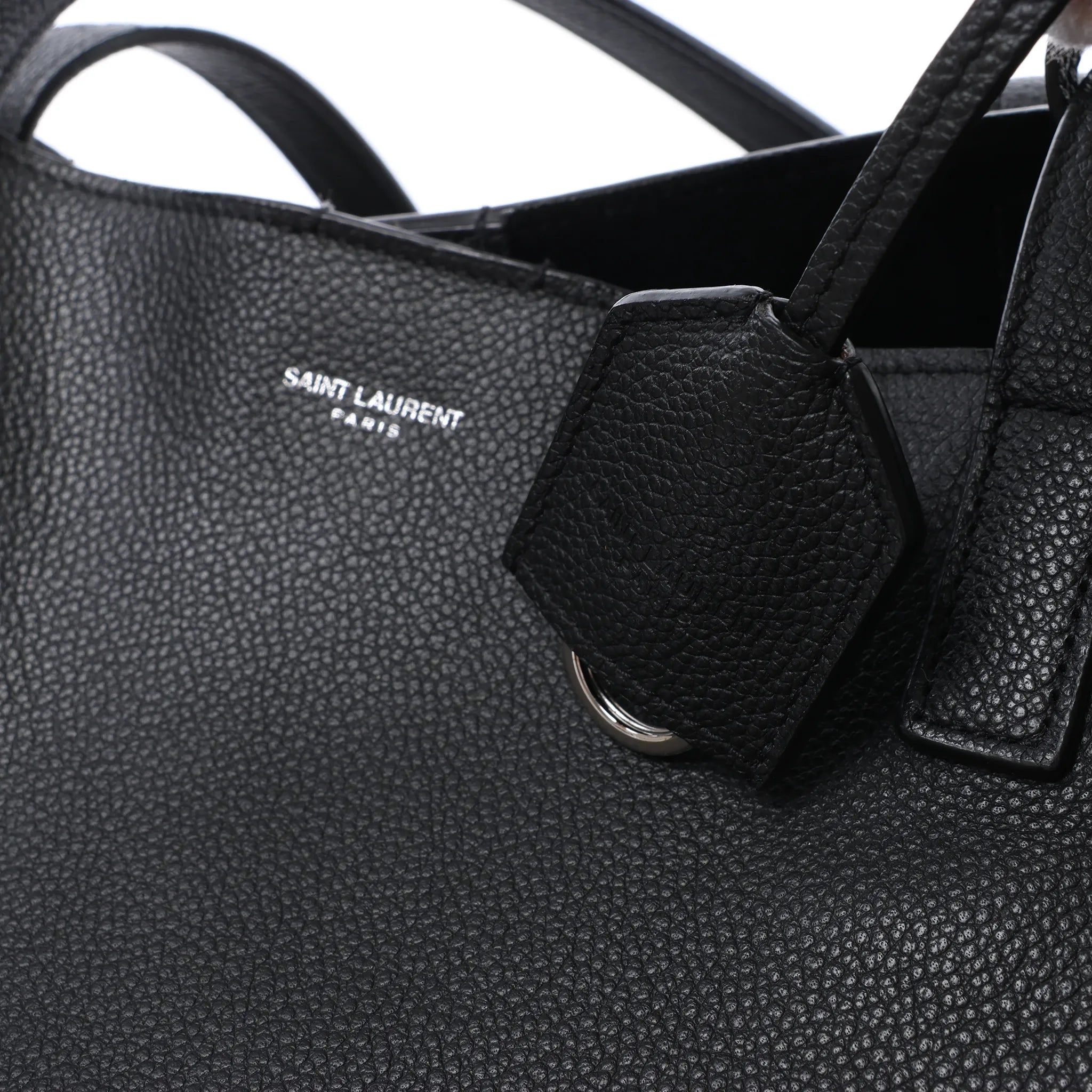 Saint Laurent Paris Shopping Leather Shoulder Bag in Black 683655
