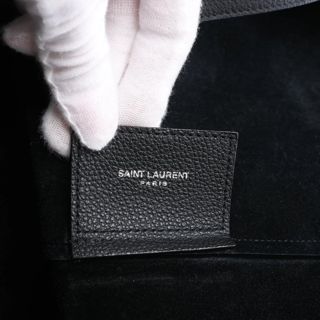Saint Laurent Paris Shopping Leather Shoulder Bag in Black 683655