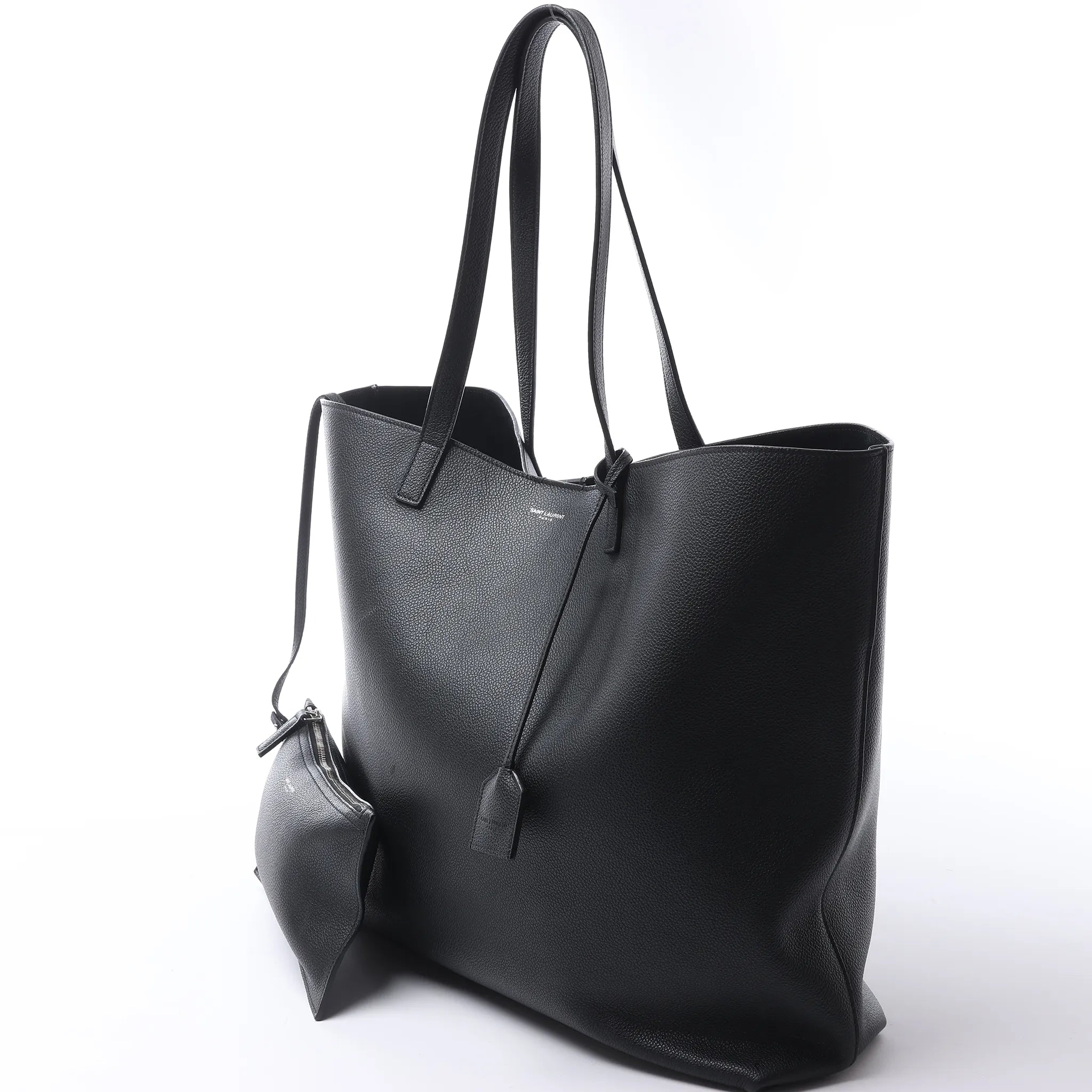Saint Laurent Paris Shopping Leather Shoulder Bag in Black 683655