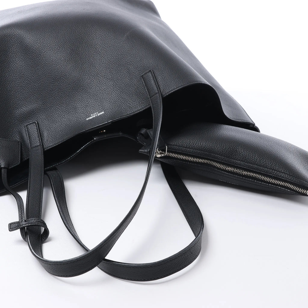 Saint Laurent Paris Shopping Leather Shoulder Bag in Black 683655