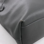 Saint Laurent Paris Bold Leather Tote Shoulder Bag in Gray 676657