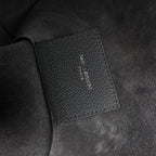 Saint Laurent Paris Bold Leather Tote Shoulder Bag in Gray 676657