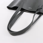 Saint Laurent Paris Bold Leather Tote Shoulder Bag in Gray 676657