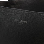 Saint Laurent Paris Bold Leather Tote Shoulder Bag in Gray 676657