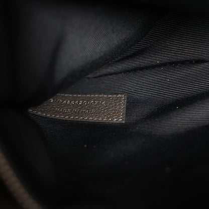 Saint Laurent Cabas Rive Gauche Leather x Suede 2Way Handbag in Dark Gray 436620