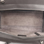 Saint Laurent Cabas Rive Gauche Leather x Suede 2Way Handbag in Dark Gray 436620