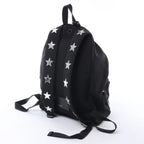 Saint Laurent Paris City Canvas & Leather Backpack in Black × Silver 534968