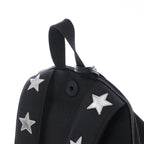 Saint Laurent Paris City Canvas & Leather Backpack in Black × Silver 534968