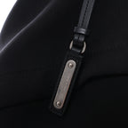 Saint Laurent Paris City Canvas & Leather Backpack in Black × Silver 534968