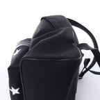 Saint Laurent Paris City Canvas & Leather Backpack in Black × Silver 534968