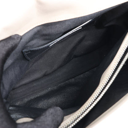 Saint Laurent Paris College Leather Chain Shoulder Bag in Gray 392738