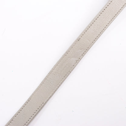 Saint Laurent Paris College Leather Chain Shoulder Bag in Gray 392738