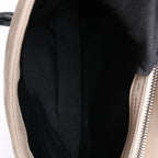 Saint Laurent Paris College Monogramme Leather Chain Crossbody Bag in Beige 428056
