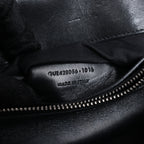 Saint Laurent Paris College Leather x Rhinestone Chain Shoulder Bag in Black 428056