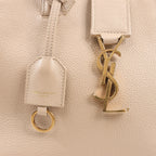 Saint Laurent Paris Downtown Cabas Leather & Suede 2Way Handbag in Beige 635346