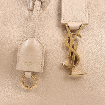 Saint Laurent Paris Downtown Cabas Leather & Suede 2Way Handbag in Beige 635346