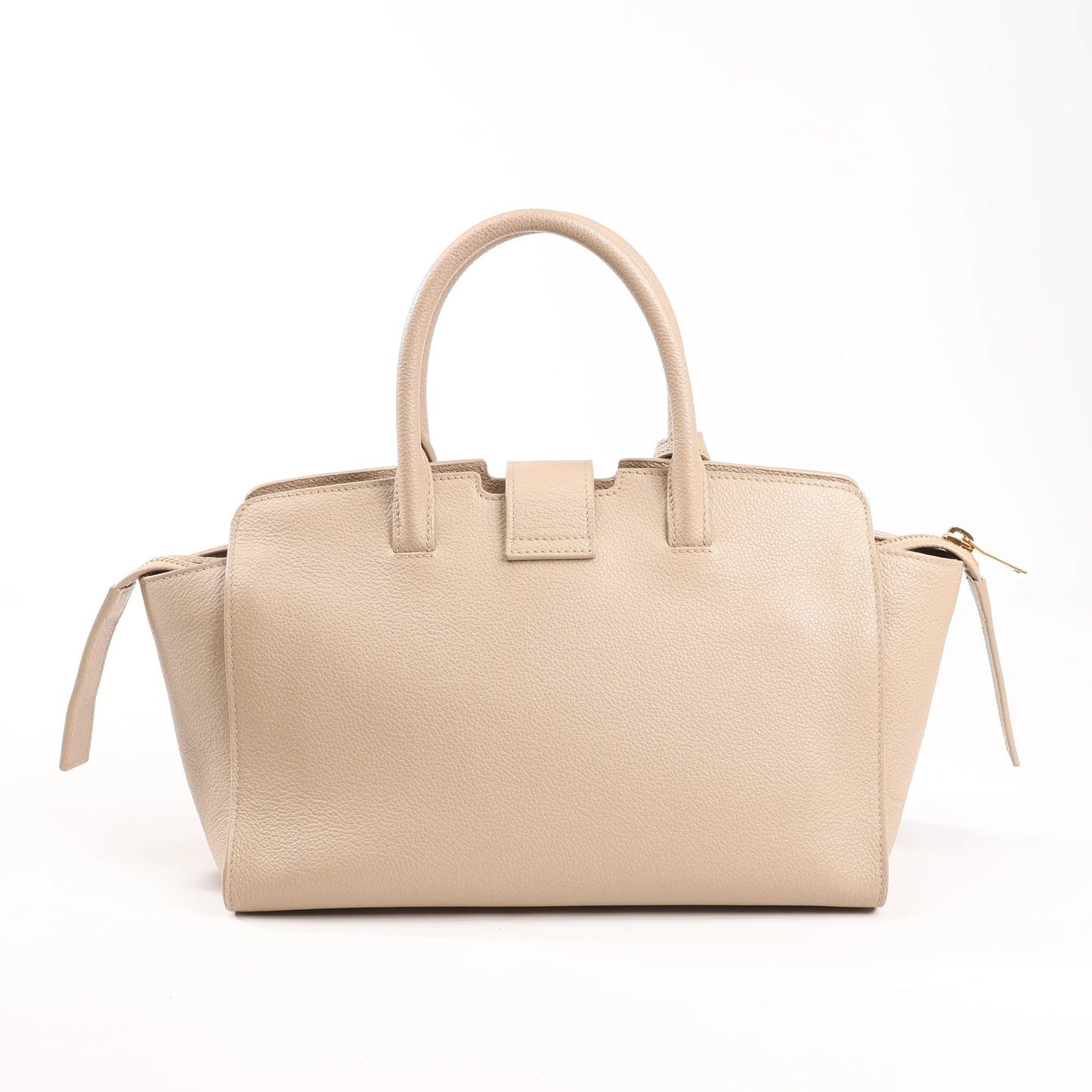 Saint Laurent Paris Downtown Cabas Leather & Suede 2Way Handbag in Beige 635346