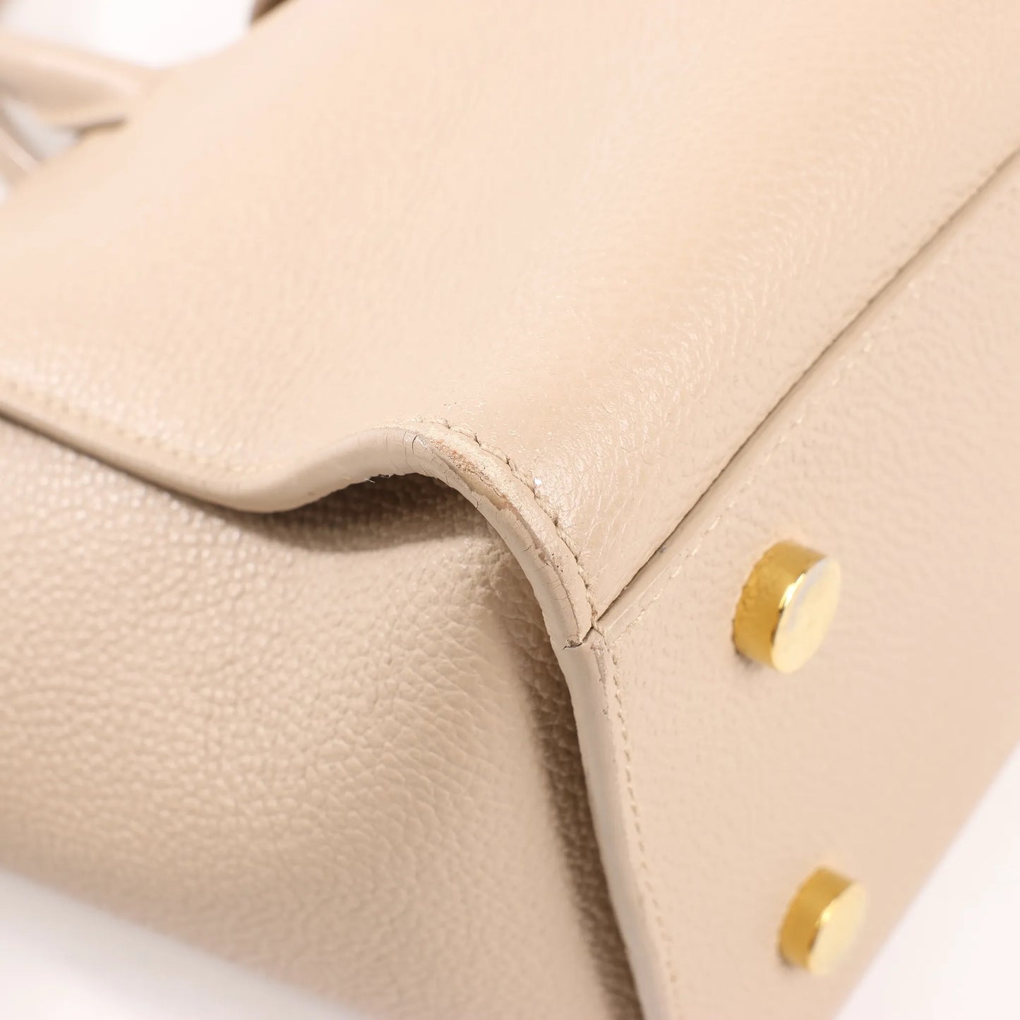 Saint Laurent Paris Downtown Cabas Leather & Suede 2Way Handbag in Beige 635346