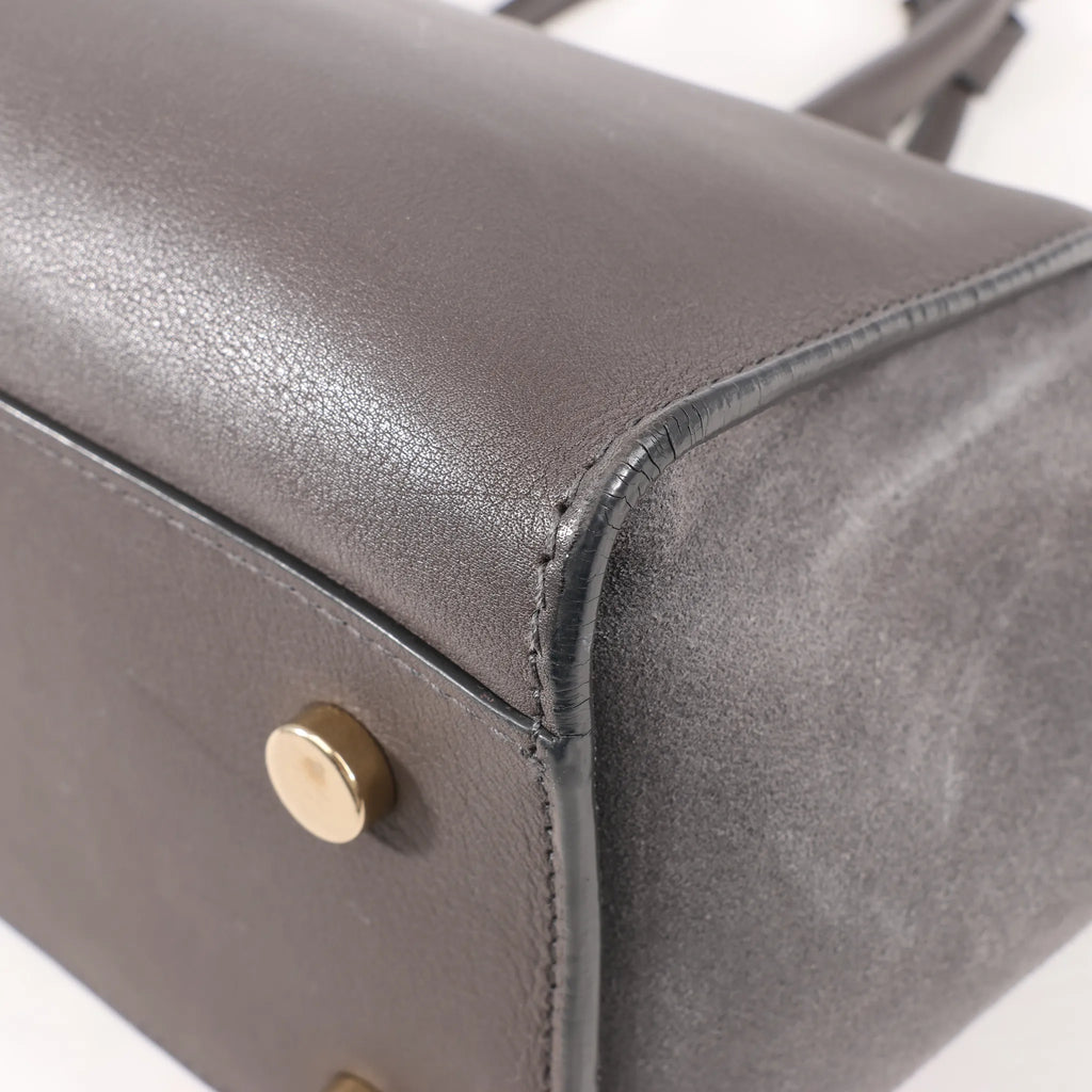 Saint Laurent Paris Downtown Cabas Leather 2Way Handbag in Gray 436834
