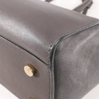 Saint Laurent Paris Downtown Cabas Leather 2Way Handbag in Gray 436834