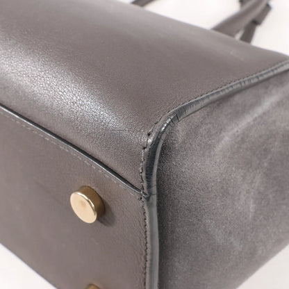 Saint Laurent Paris Downtown Cabas Leather 2Way Handbag in Gray 436834