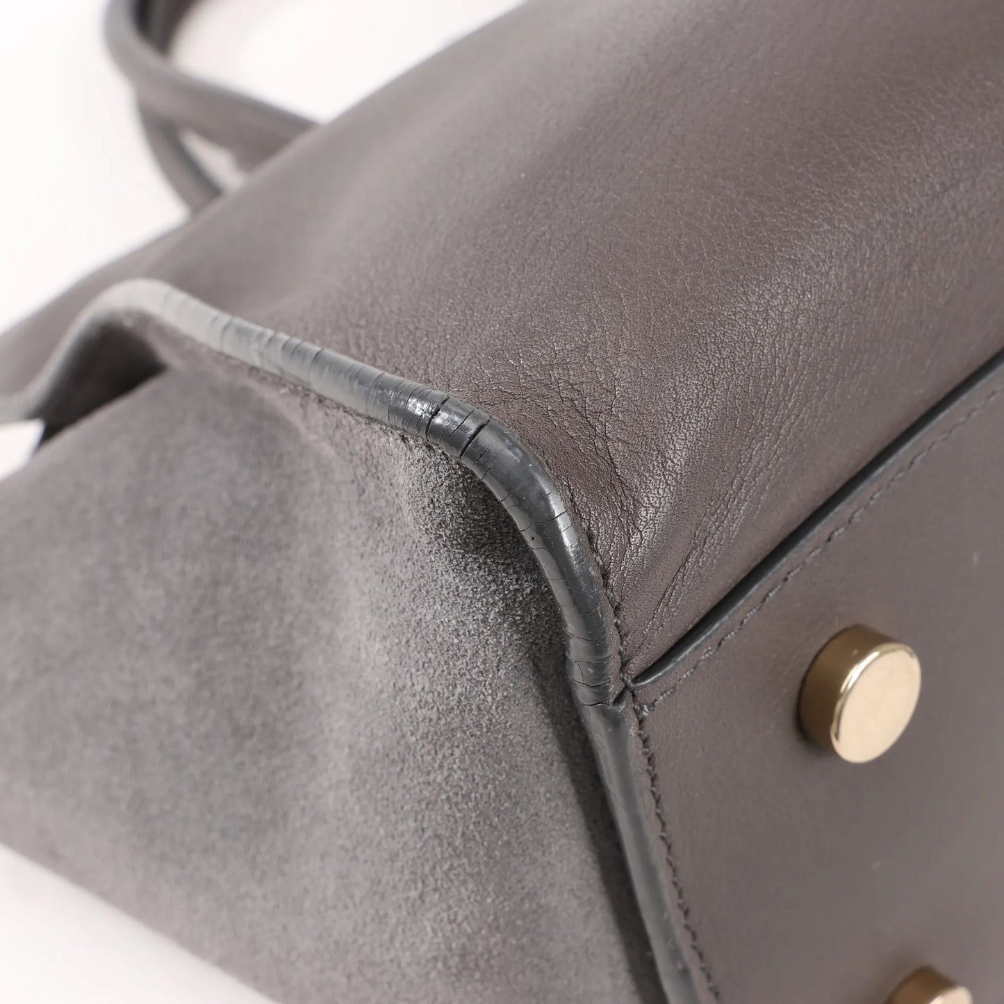 Saint Laurent Paris Downtown Cabas Leather 2Way Handbag in Gray 436834