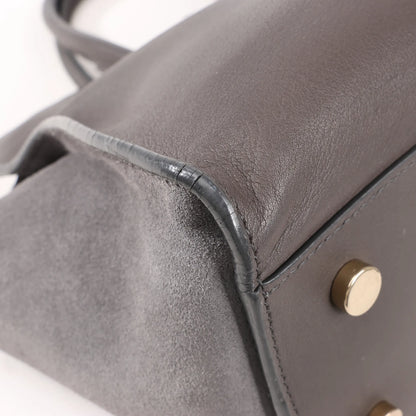 Saint Laurent Paris Downtown Cabas Leather 2Way Handbag in Gray 436834