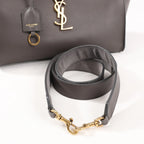 Saint Laurent Paris Downtown Cabas Leather 2Way Handbag in Gray 436834