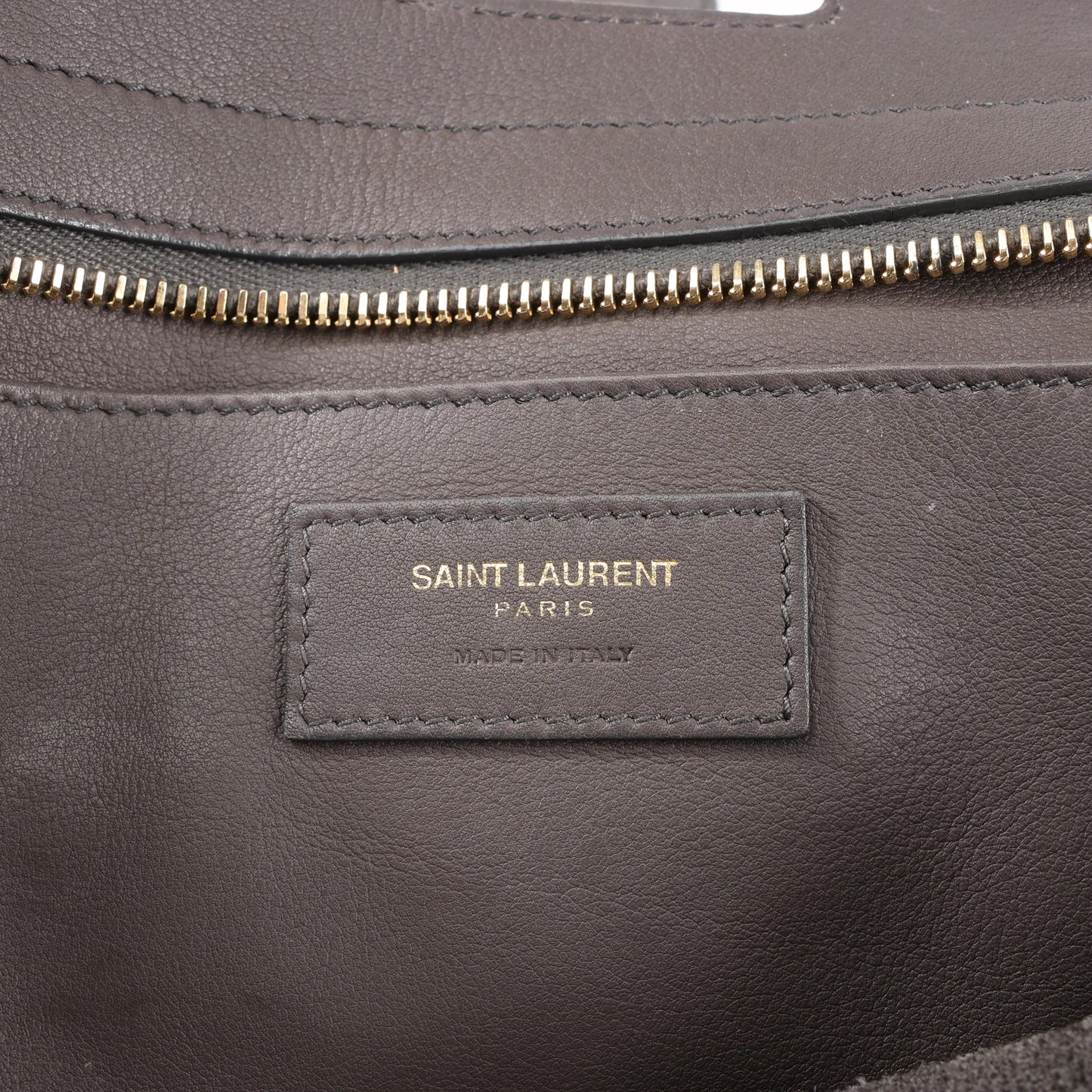 Saint Laurent Paris Downtown Cabas Leather 2Way Handbag in Gray 436834