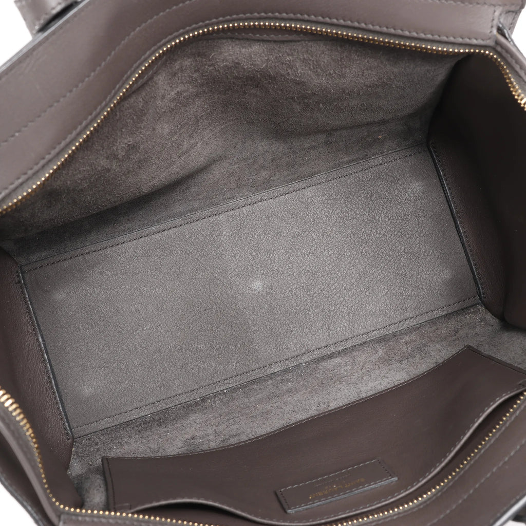 Saint Laurent Paris Downtown Cabas Leather 2Way Handbag in Gray 436834