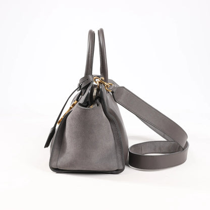 Saint Laurent Paris Downtown Cabas Leather 2Way Handbag in Gray 436834