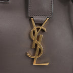 Saint Laurent Paris Downtown Cabas Leather 2Way Handbag in Gray 436834
