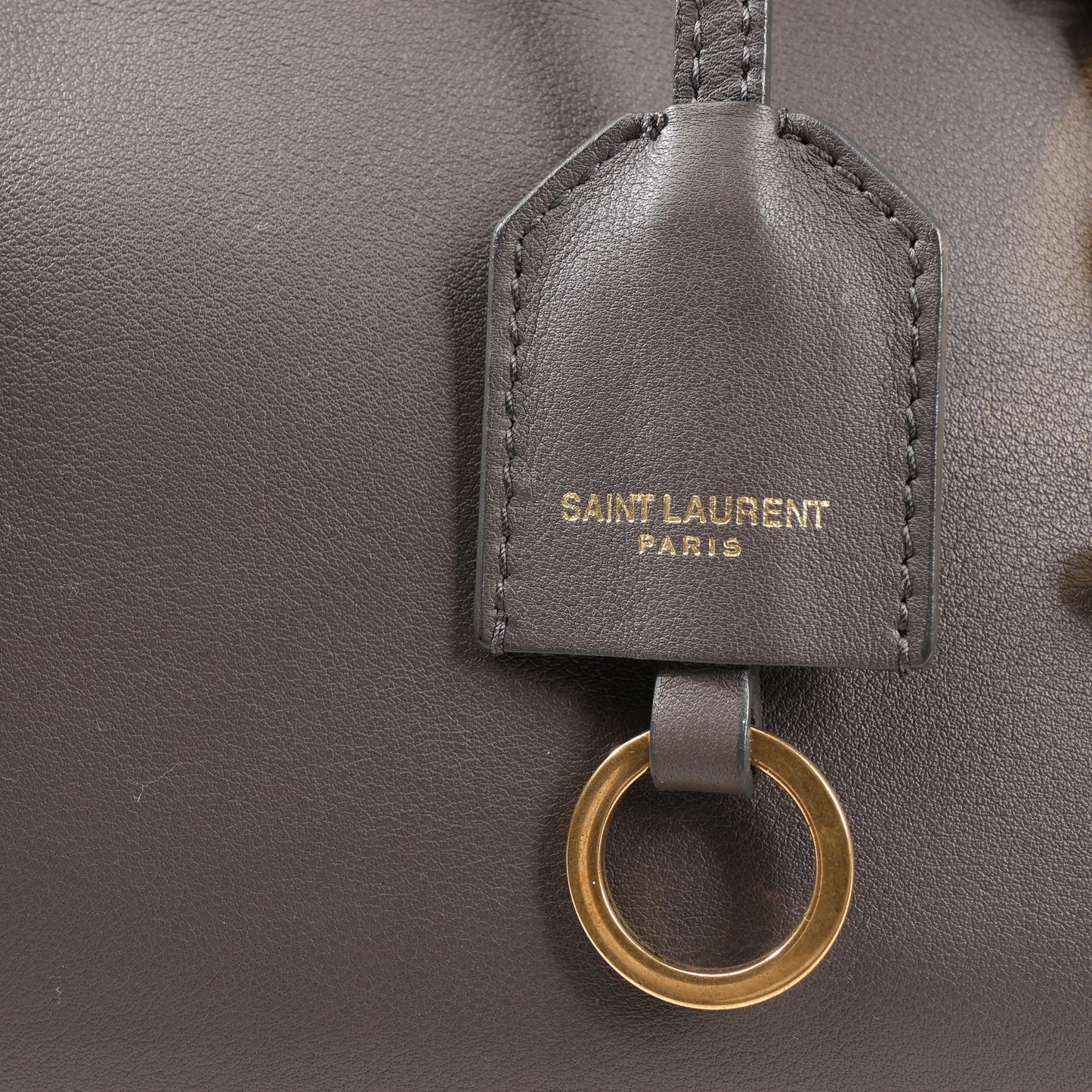 Saint Laurent Paris Downtown Cabas Leather 2Way Handbag in Gray 436834