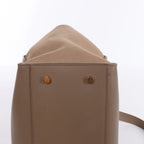 Bolso de mano Saint Laurent Paris Downtown Cabas de piel y ante en beige 635346