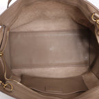 Bolso de mano Saint Laurent Paris Downtown Cabas de piel y ante en beige 635346