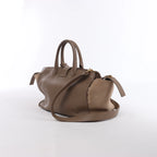 Bolso de mano Saint Laurent Paris Downtown Cabas de piel y ante en beige 635346