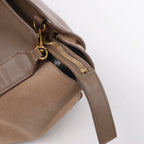 Bolso de mano Saint Laurent Paris Downtown Cabas de piel y ante en beige 635346