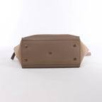 Bolso de mano Saint Laurent Paris Downtown Cabas de piel y ante en beige 635346