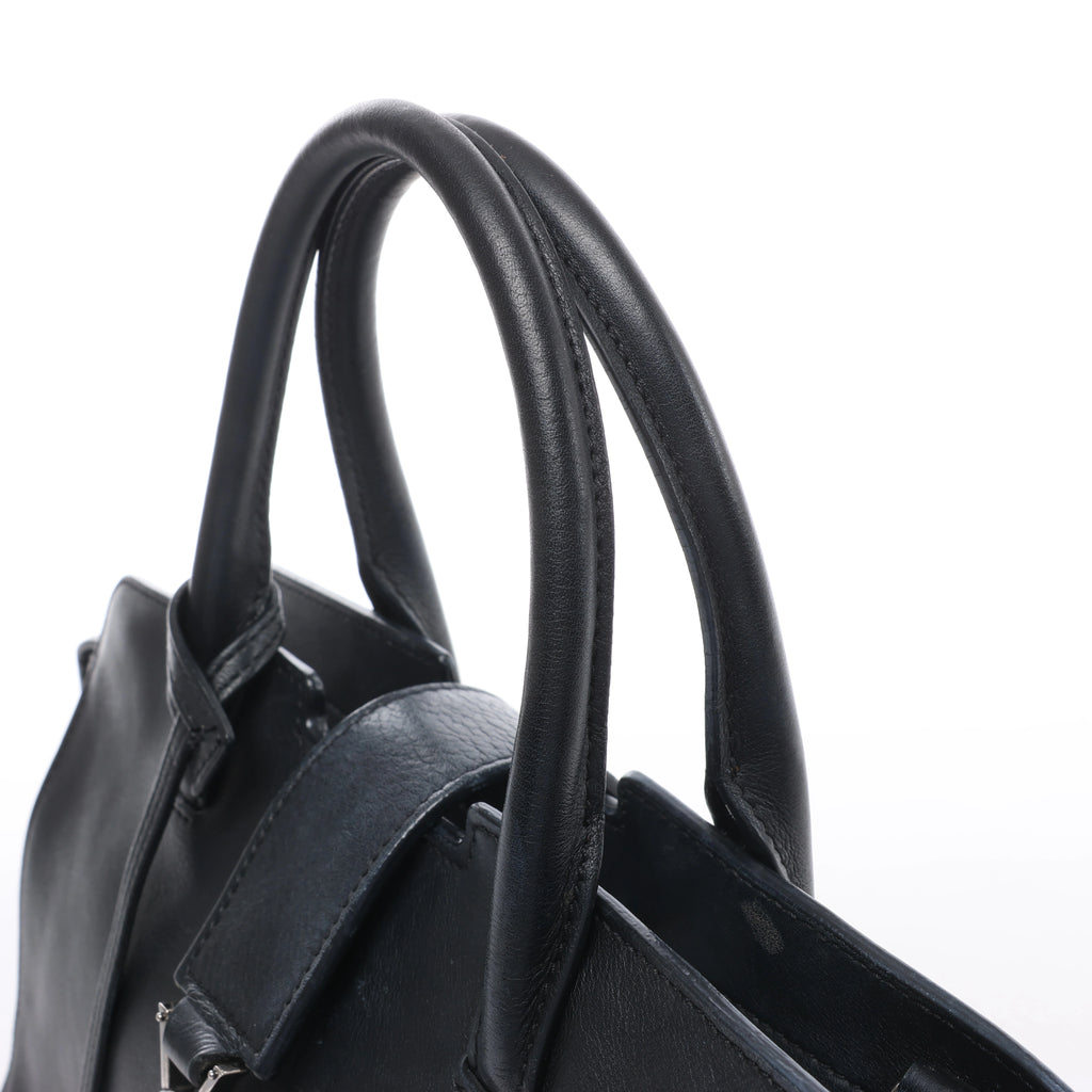 Bolso de hombro de piel Saint Laurent Paris Shopping en gris 600281
