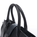 Bolso de hombro de piel Saint Laurent Paris Shopping en gris 600281