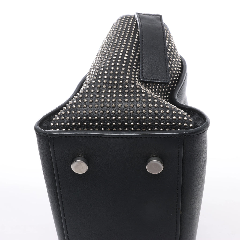 Bolso de hombro de piel Saint Laurent Paris Shopping en gris 600281