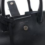 Bolso de hombro de piel Saint Laurent Paris Shopping en gris 600281