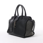 Bolso de hombro de piel Saint Laurent Paris Shopping en gris 600281