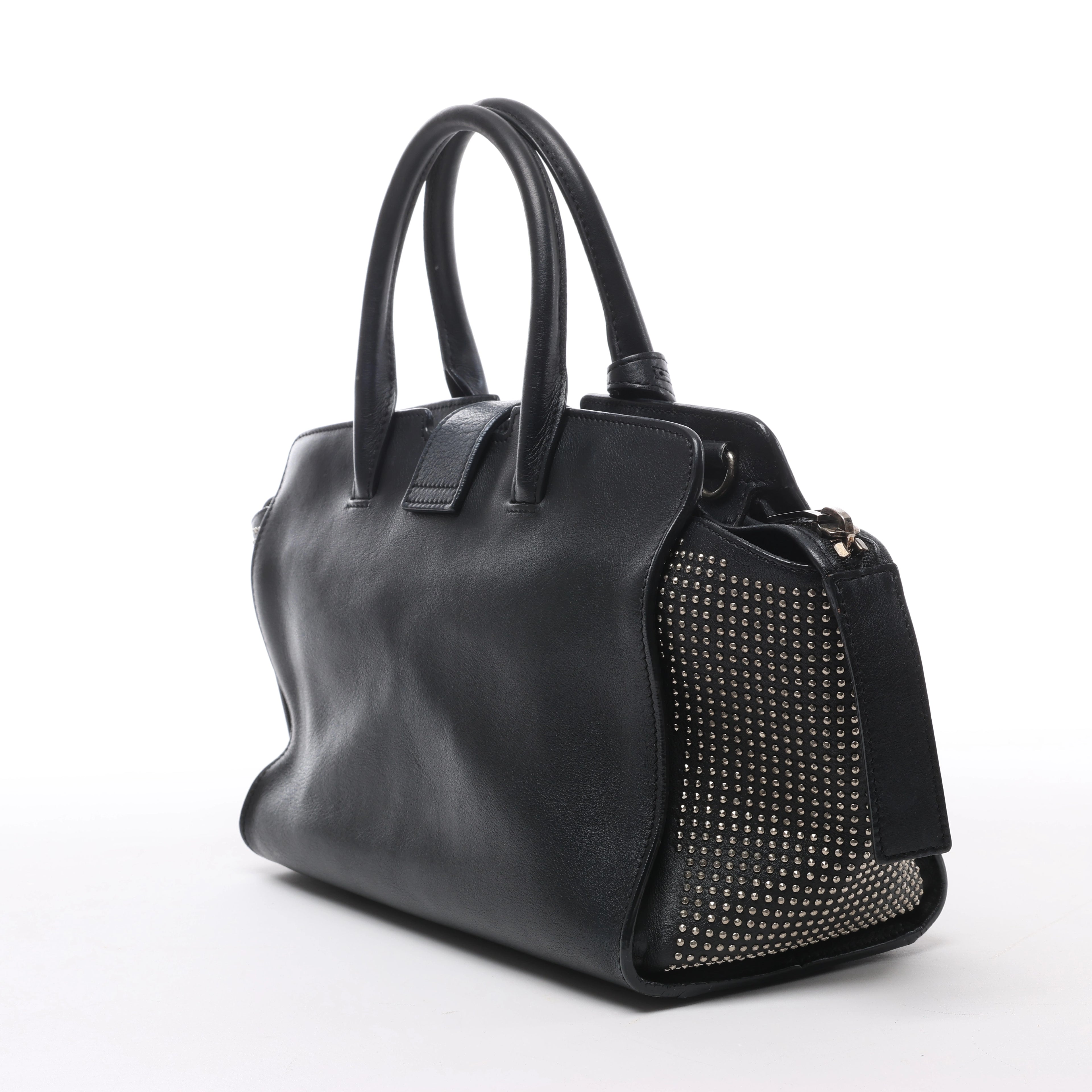 Bolso de hombro de piel Saint Laurent Paris Shopping en gris 600281