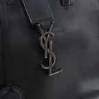 Bolso de hombro de piel Saint Laurent Paris Shopping en gris 600281