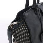Bolso de hombro de piel Saint Laurent Paris Shopping en gris 600281