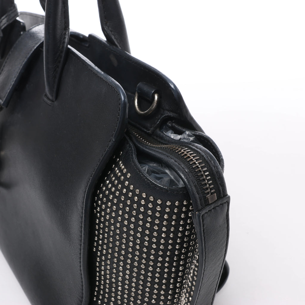 Bolso de hombro de piel Saint Laurent Paris Shopping en gris 600281