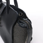 Bolso de hombro de piel Saint Laurent Paris Shopping en gris 600281